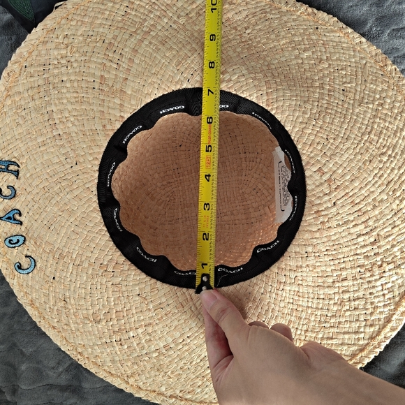 Coach X Observed By Us Embroidered Straw Hat - Picture 12 of 12